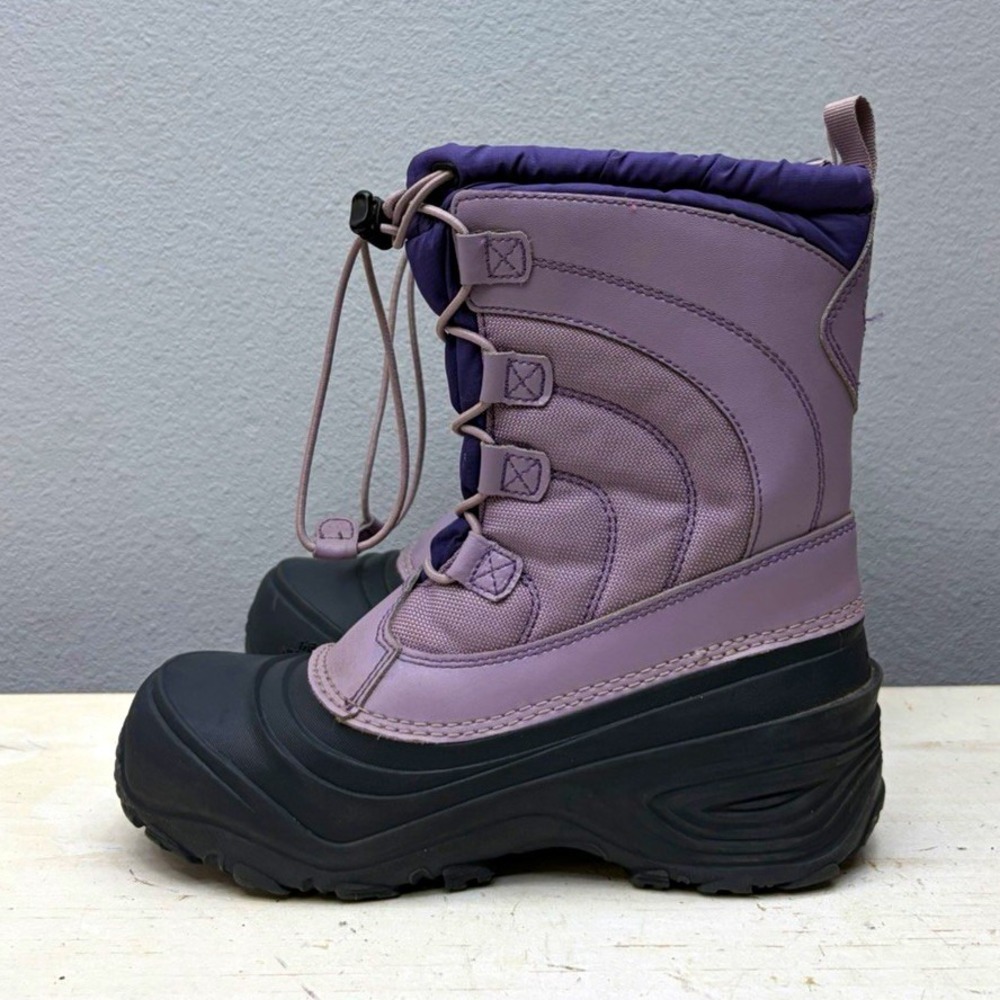The North Face Alpenglow IV Purple/Black Winter Snow Boots Kids Size 4
